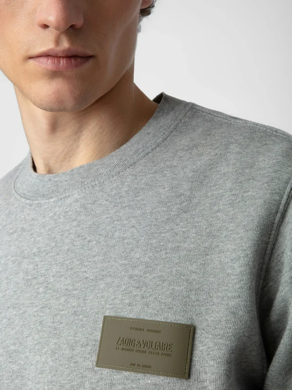 Zadig&Voltaire Aime Sweatshirt Gris chine Sale