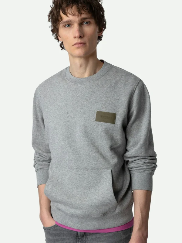 Zadig&Voltaire Aime Sweatshirt Gris chine Sale
