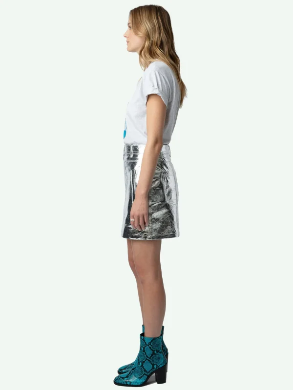 Zadig&Voltaire Anya Photoprint T-shirt Gris chine Best