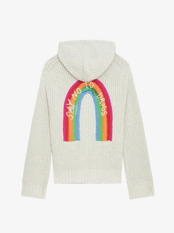 Zadig&Voltaire Anya Rainbow Cardigan Ecru Online