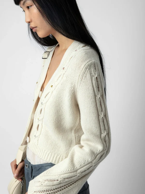 Zadig&Voltaire Barley Cardigan Ecru Fashion