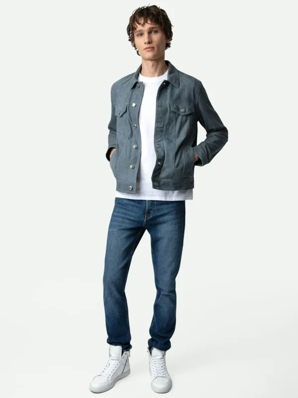 Zadig&Voltaire Base Suede Jacket Uniform Fashion