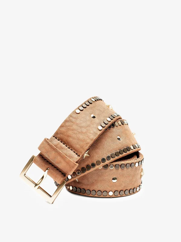 Zadig&Voltaire Belt Starlight Camel Outlet