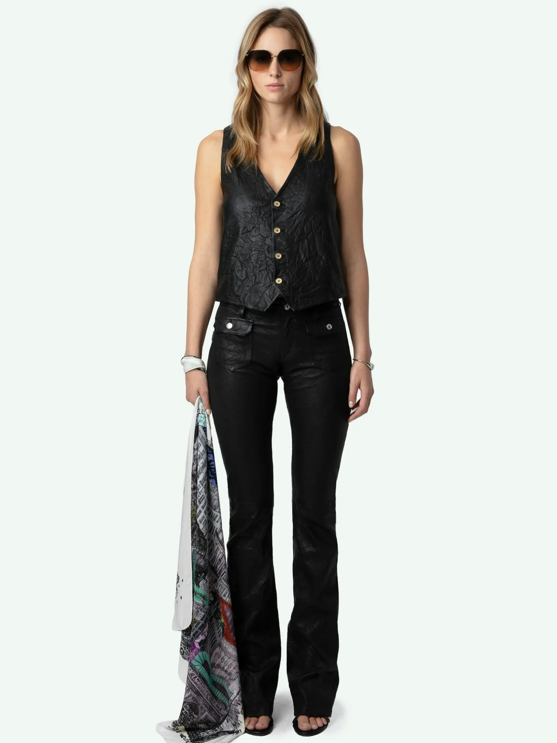 blondie__silk_scarf_3.webp Zadig&Voltaire Blondie 85 Silk Scarf Flash Clearance
