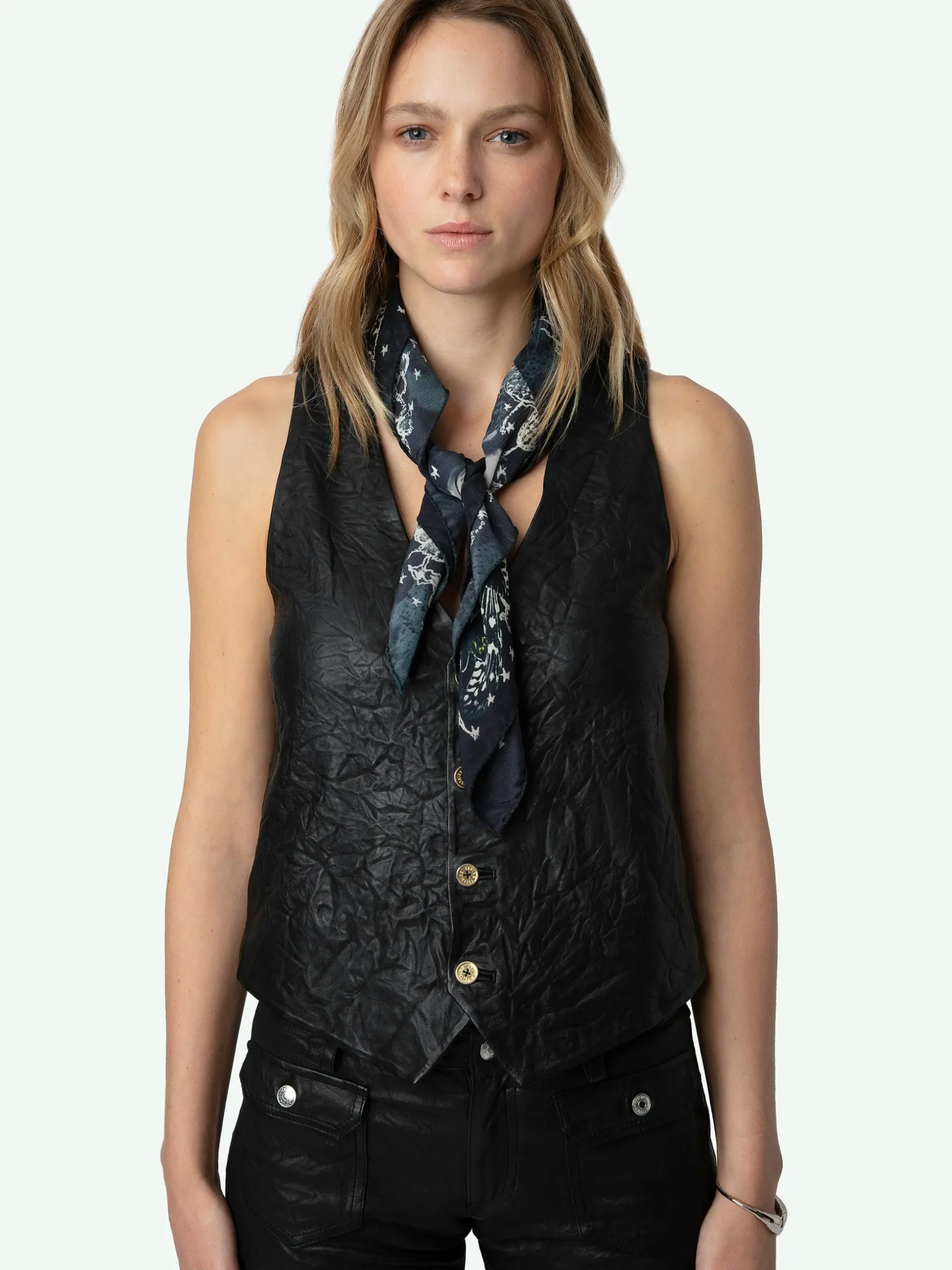 blondie_silk_scarf_6.webp Zadig&Voltaire Blondie Silk Scarf Ink Sale