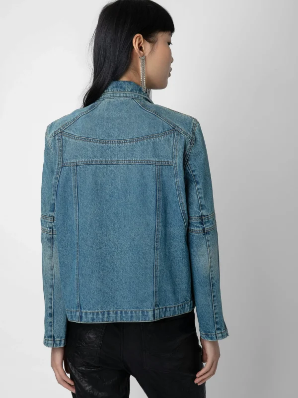 Zadig&Voltaire Bons Denim Jacket Light blue Online