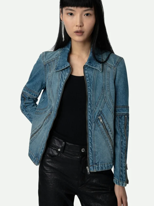 Zadig&Voltaire Bons Denim Jacket Light blue Online