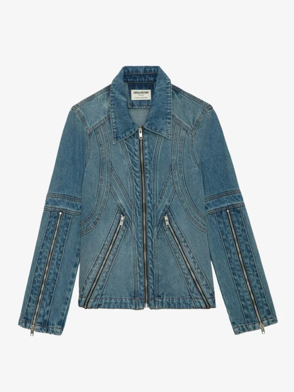 Zadig&Voltaire Bons Denim Jacket Light blue Online
