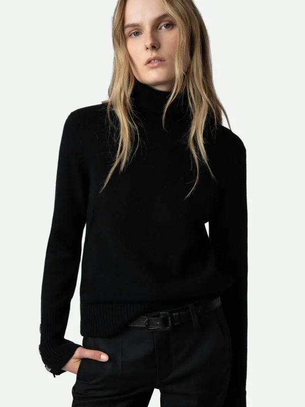 Zadig&Voltaire Boxy Jewelled Sweater Black Discount