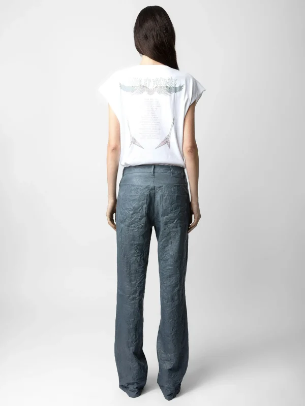 Zadig&Voltaire Cécilia Concert Diamanté Tank Top White Discount