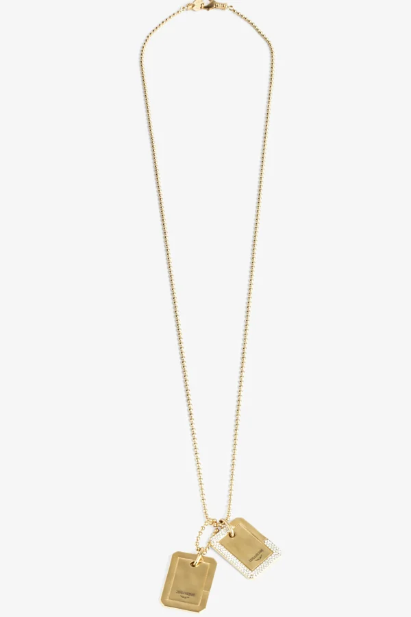 Zadig&Voltaire Cecilia Necklace Old gold Discount