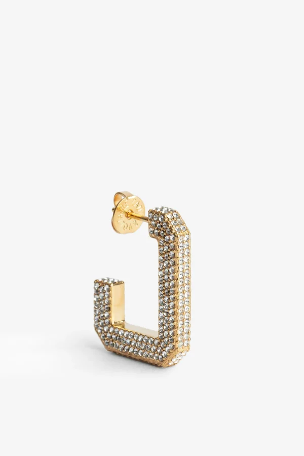 Zadig&Voltaire Cecilia Strass Earrings Old gold Cheap