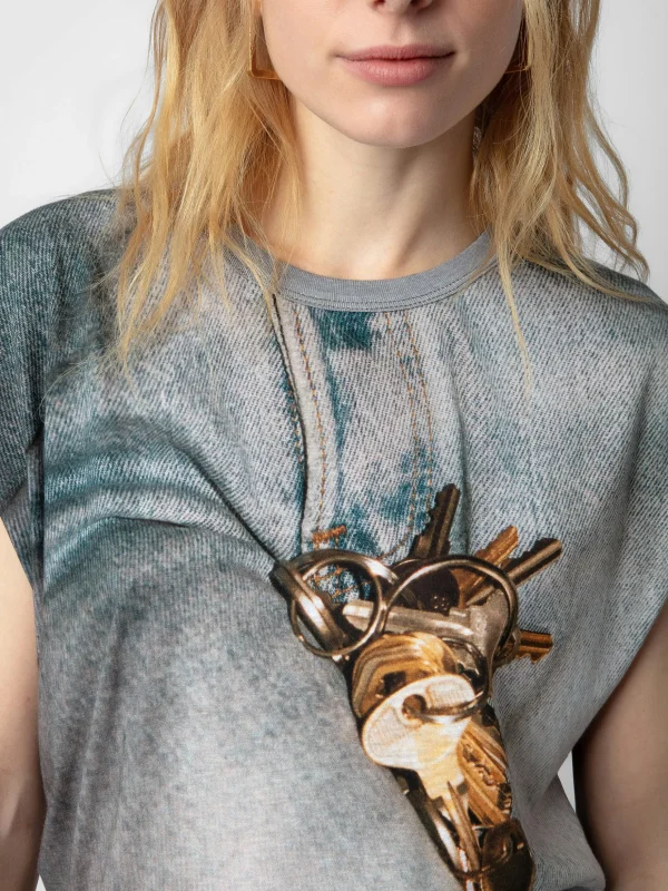 Zadig&Voltaire Cecilia T-shirt Carbone Cheap