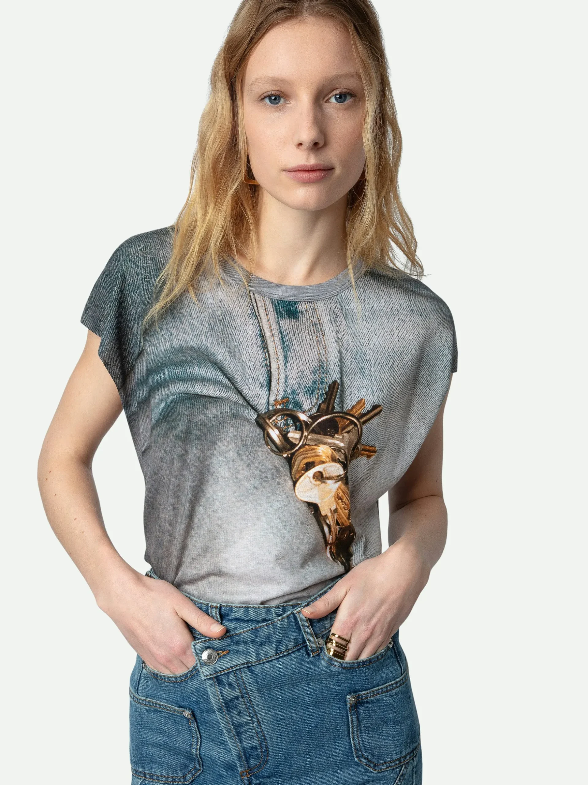cecilia_tshirt_3.webp Zadig&Voltaire Cecilia T-shirt Carbone Cheap