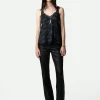 Zadig&Voltaire Chou Crepe Camisole Black Discount