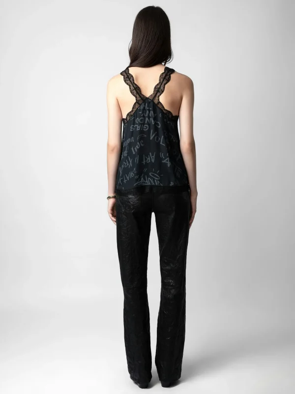 Zadig&Voltaire Chou Crepe Camisole Black Discount