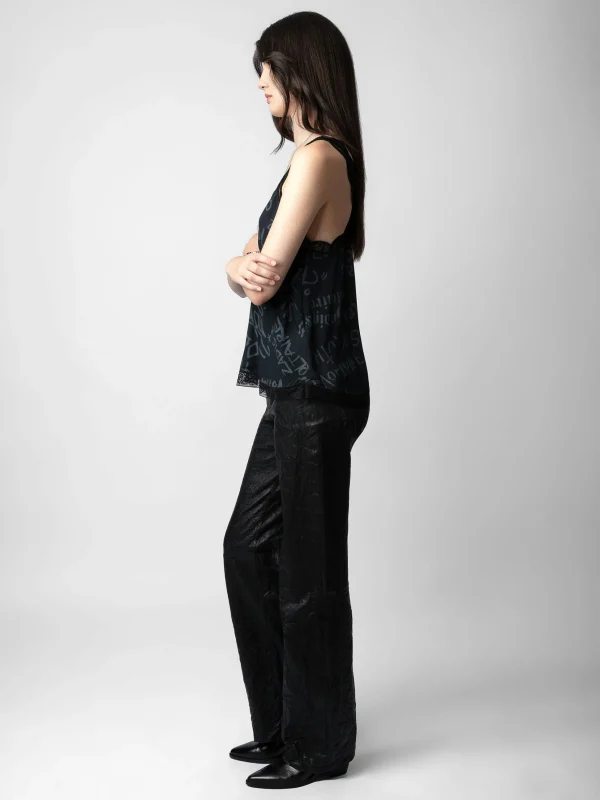 Zadig&Voltaire Chou Crepe Camisole Black Discount