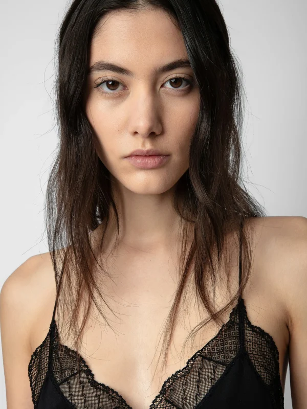 Zadig&Voltaire Christy Silk Camisole Black Hot