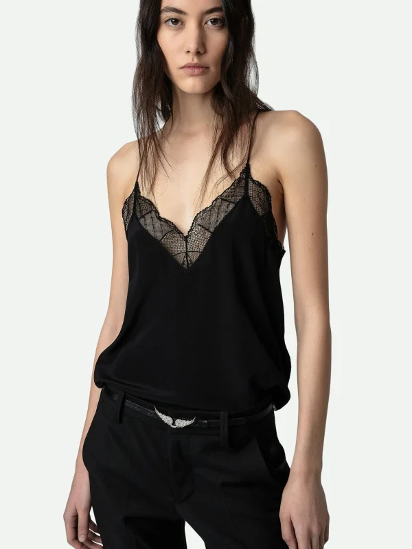 Zadig&Voltaire Christy Silk Camisole Black Hot