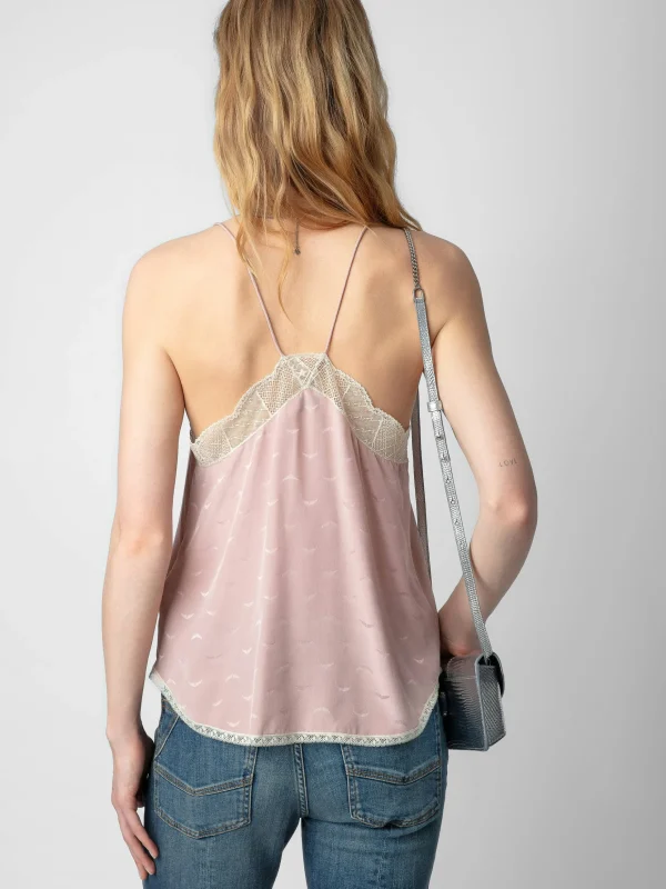 Zadig&Voltaire Christy Silk Jacquard Camisole Primrose New