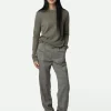 Zadig&Voltaire Cici Patch Cashmere Sweater Kaki clair New