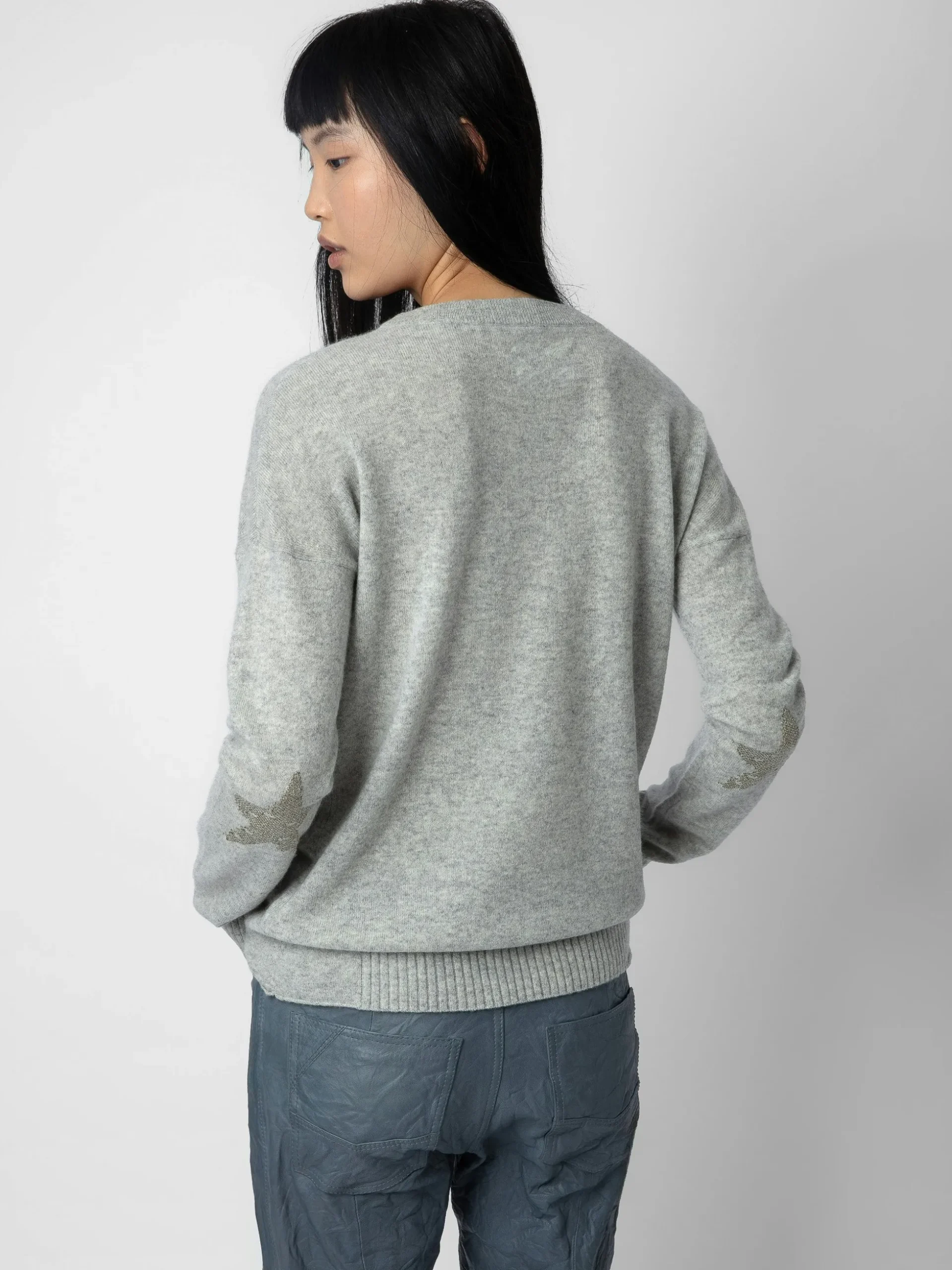 cici_patch_cashmere_sweater_1-2.webp Zadig&Voltaire Cici Patch Cashmere Sweater Gris chine clair Cheap