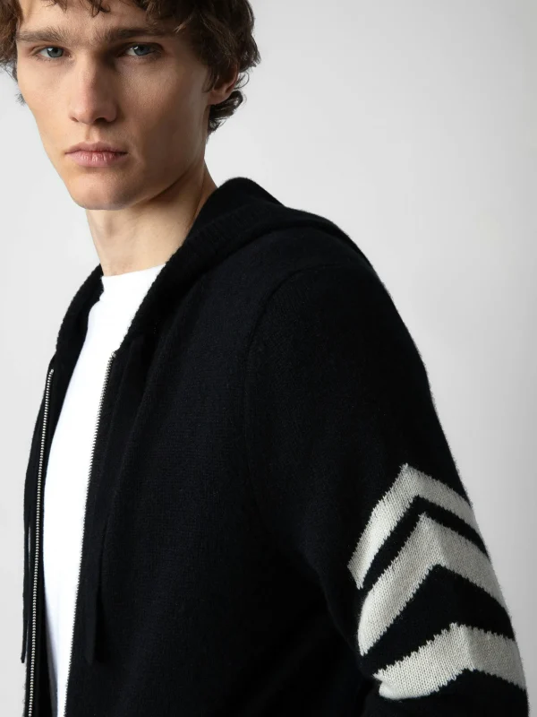 Zadig&Voltaire Clash Arrow Cashmere Cardigan Black Best Sale