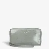 Zadig&Voltaire Compagnon Infinity Patent Wallet Silver Discount