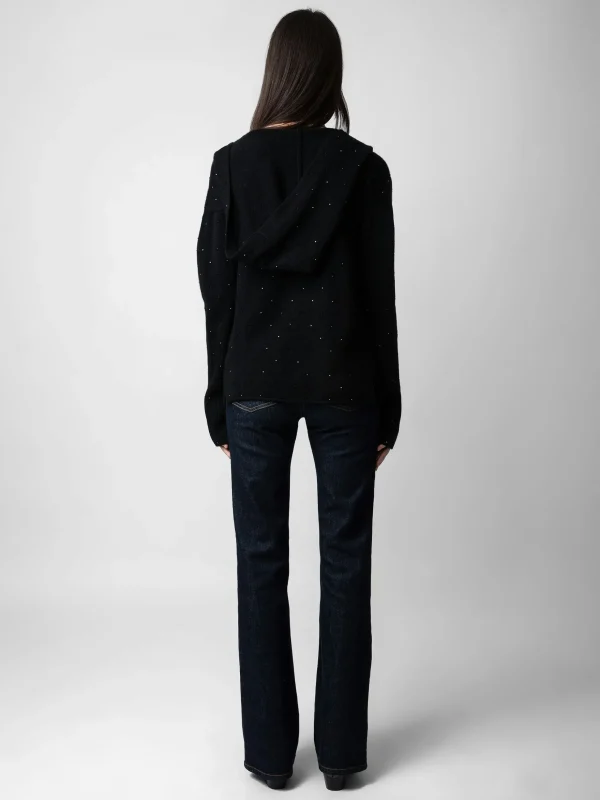 Zadig&Voltaire Cosany Diamanté Cashmere Cardigan Black Online