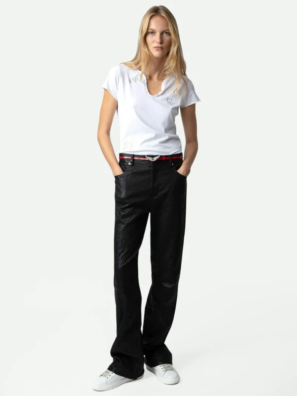 Zadig&Voltaire Diamanté Henley Top White Online