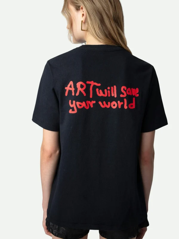 Zadig&Voltaire Edwin Devil Diamanté T-shirt Black Best