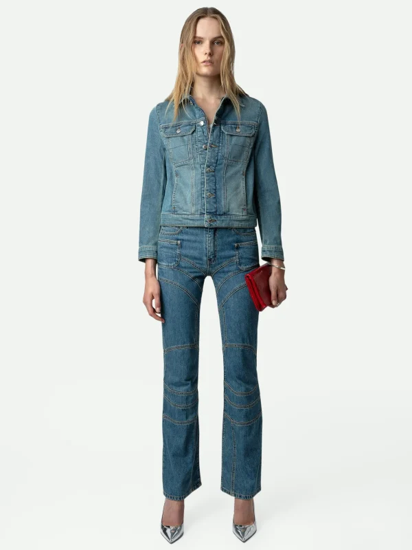 Zadig&Voltaire Elvira Jeans Light blue Clearance