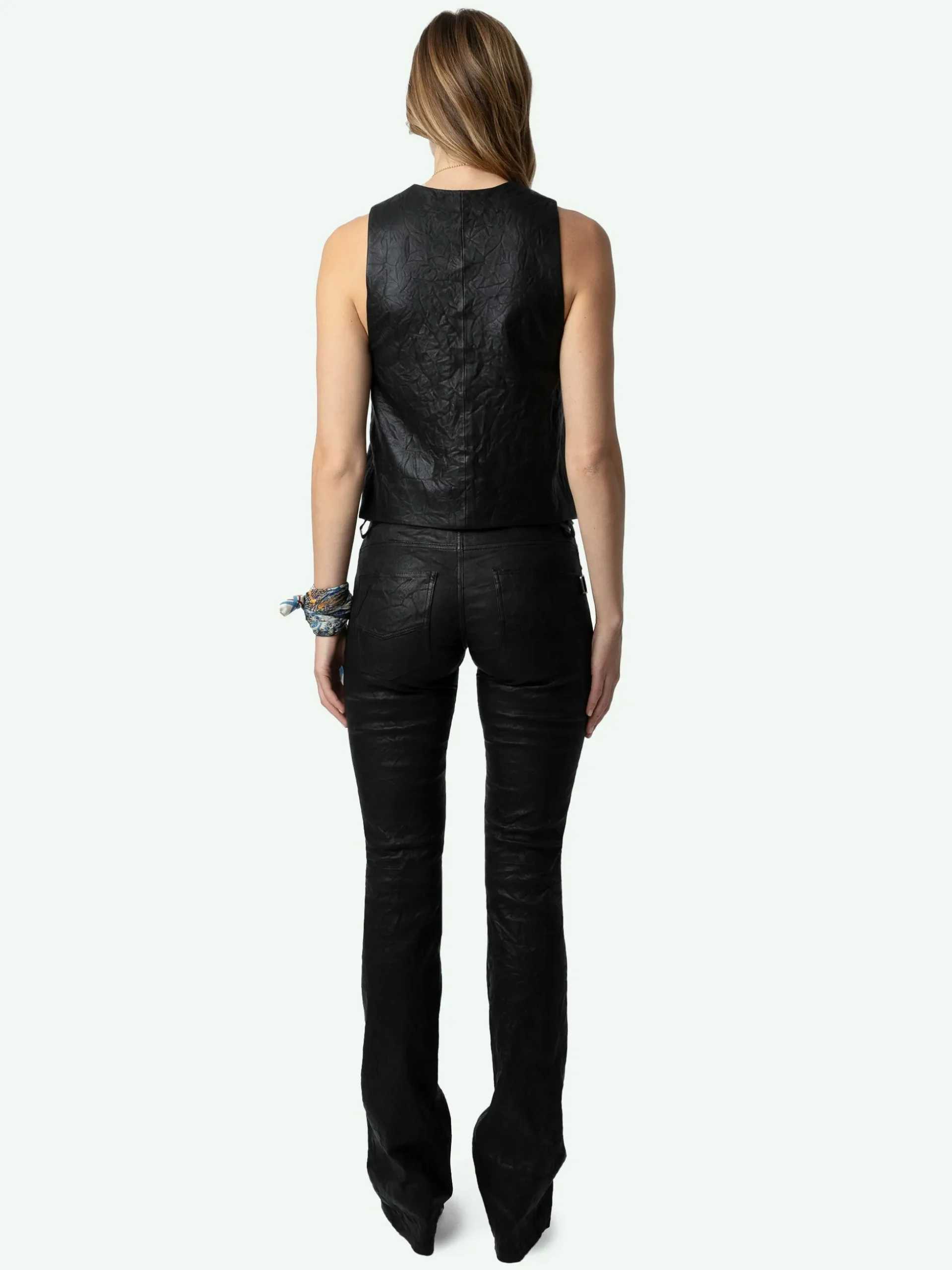 emilie_crinkled_leather_vest_1-1.webp Zadig&Voltaire Emilie Crinkled Leather Vest Black Clearance