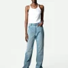Zadig&Voltaire Evy Jeans Light blue Shop