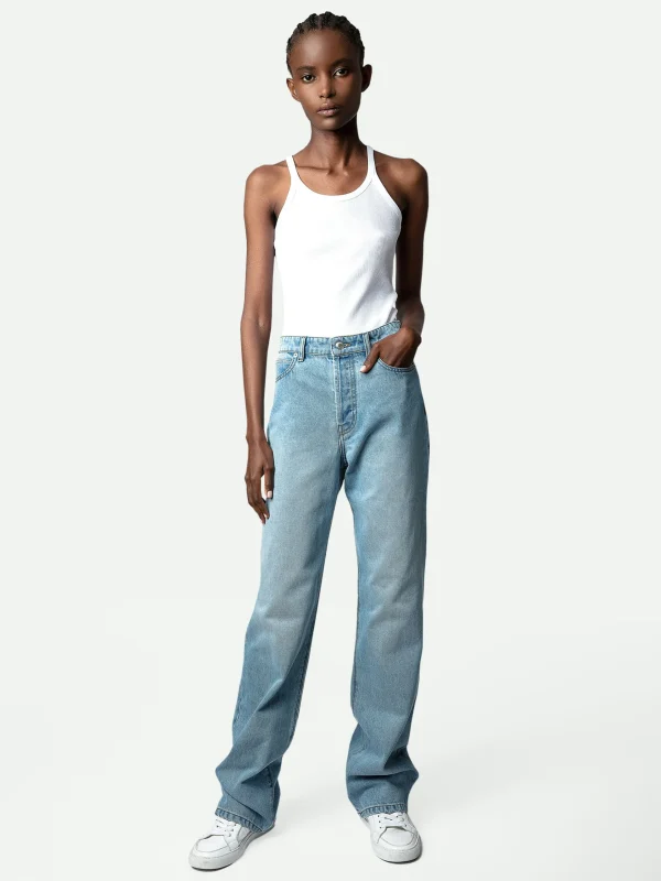 Zadig&Voltaire Evy Jeans Light blue Shop