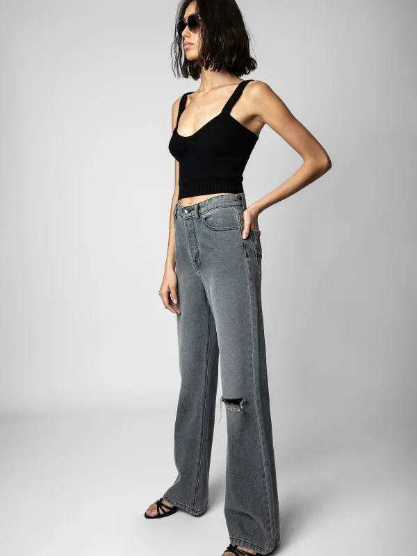 Zadig&Voltaire Evy Jeans Grey Best Sale