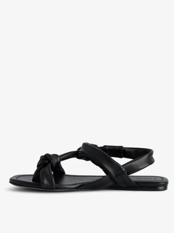 Zadig&Voltaire Forget Me Knot Sandals Black Clearance