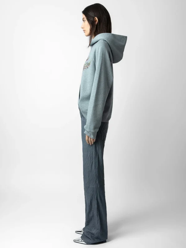 Zadig&Voltaire Georgy Concert Diamanté Hoodie Glacier Cheap