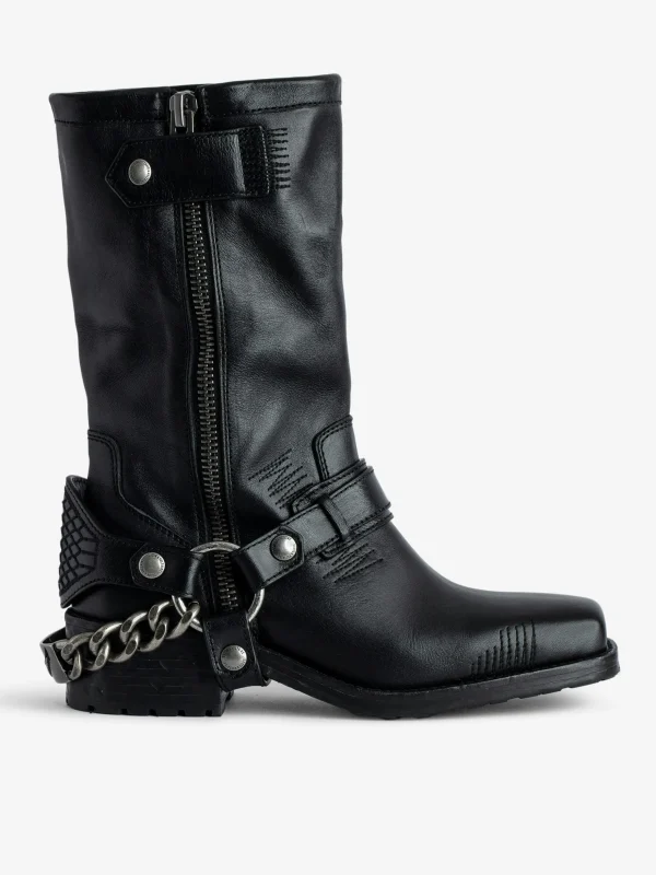 Zadig&Voltaire Igata Ankle Boots Black Hot