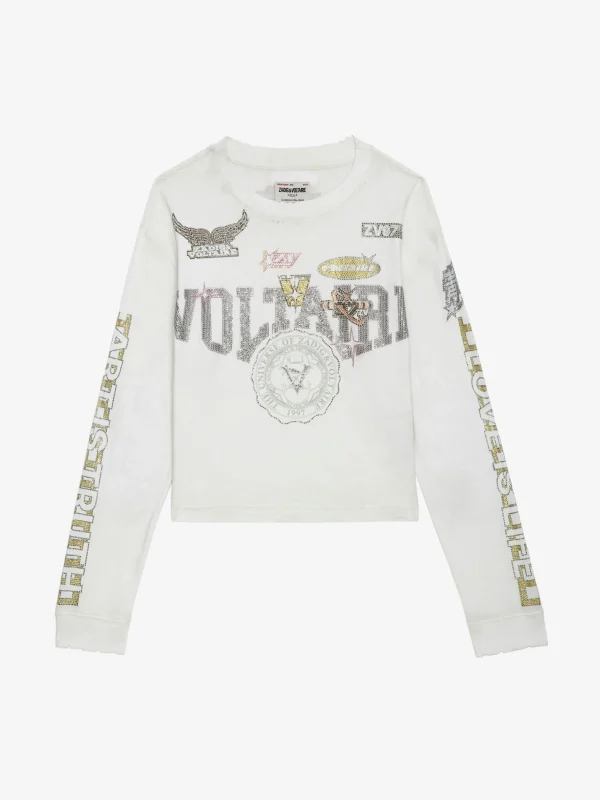 Zadig&Voltaire Iona Voltaire Diamanté T-shirt Judo Cheap