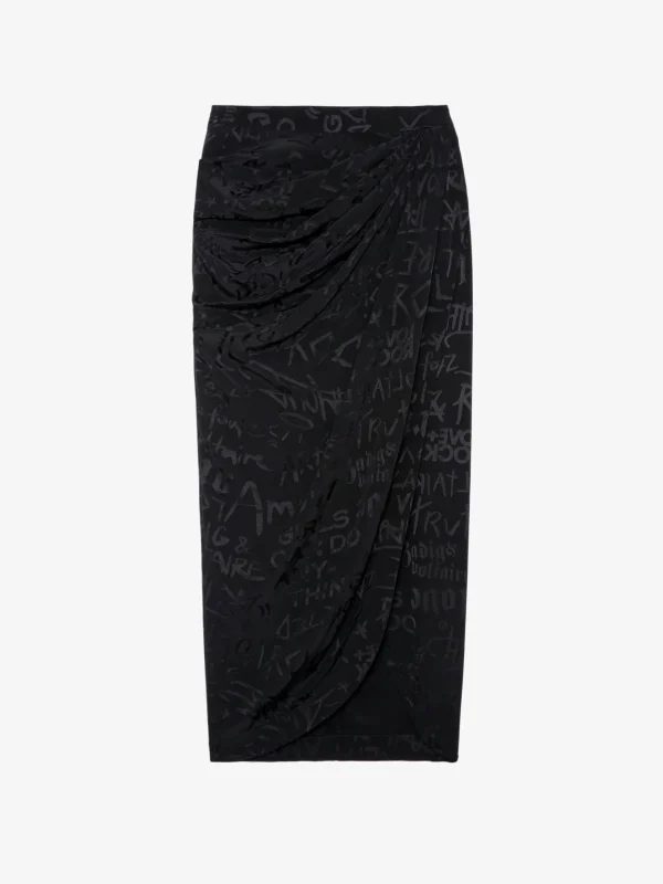 Zadig&Voltaire Jamelia Jacquard Skirt Black Shop