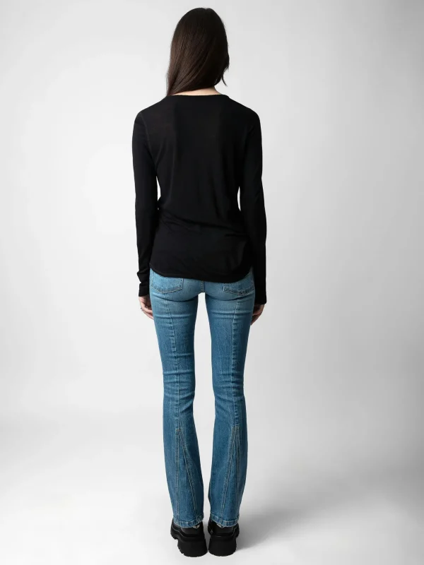 Zadig&Voltaire Jewellery Henley T-Shirt Black New
