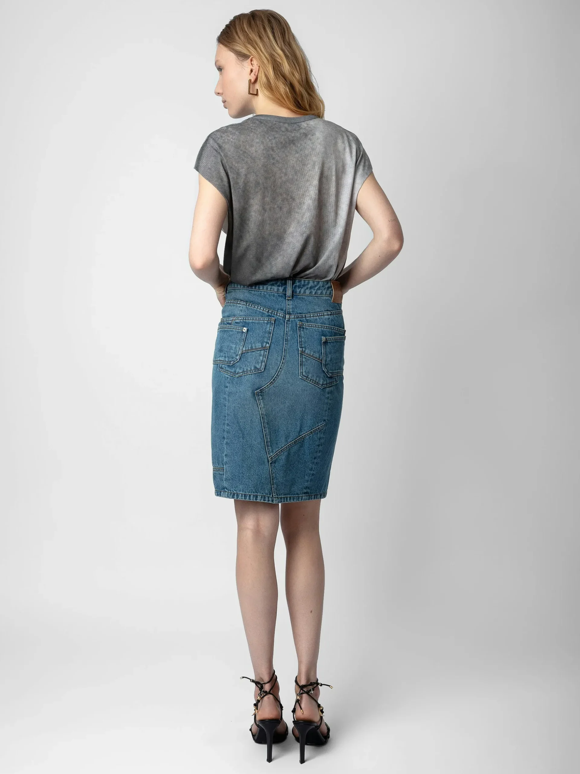 jinko_denim_skirt_1.webp Zadig&Voltaire Jinko Denim Skirt Light blue Clearance
