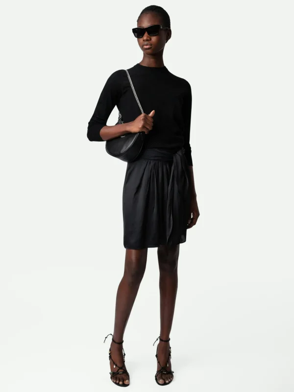 Zadig&Voltaire Joji Satin Skirt Black Best
