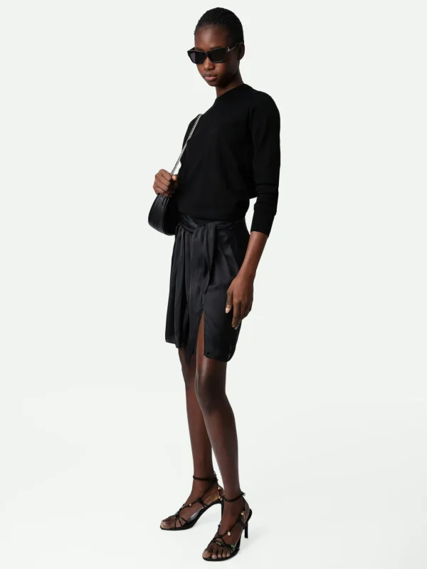 Zadig&Voltaire Joji Satin Skirt Black Best