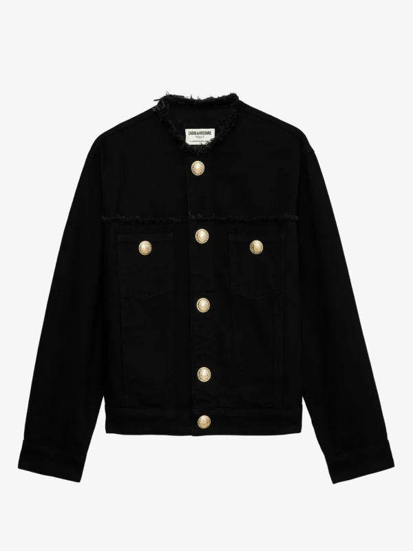 Zadig&Voltaire Kaely Denim Jacket Black Cheap