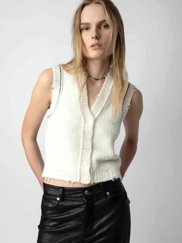 Zadig&Voltaire Karry Cardigan Ecru Shop