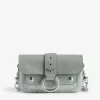 Zadig&Voltaire Kate Metallic Wallet Bag Silver Store