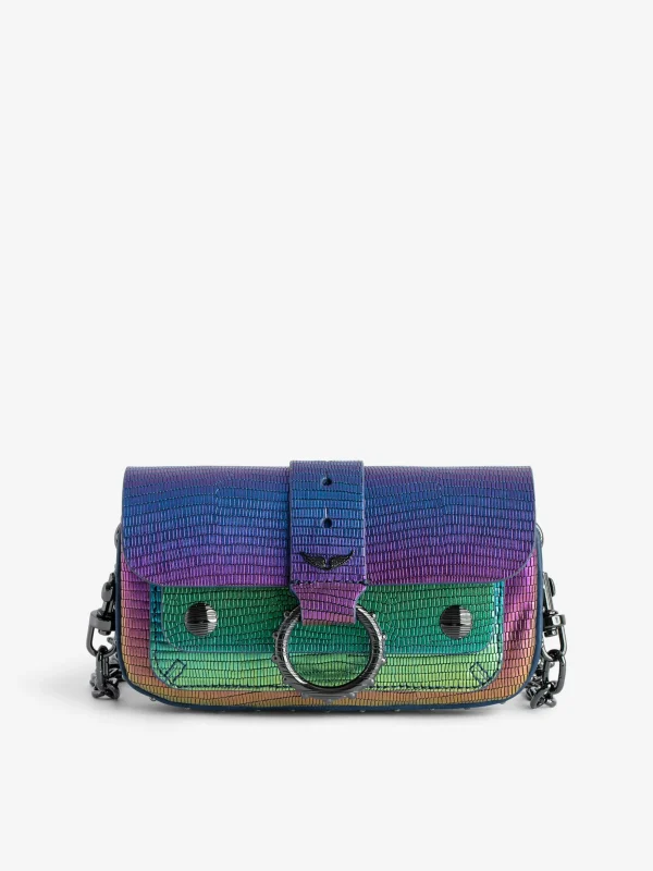 Zadig&Voltaire Kate Wallet Embossed Metallic Bag Rainbow Best