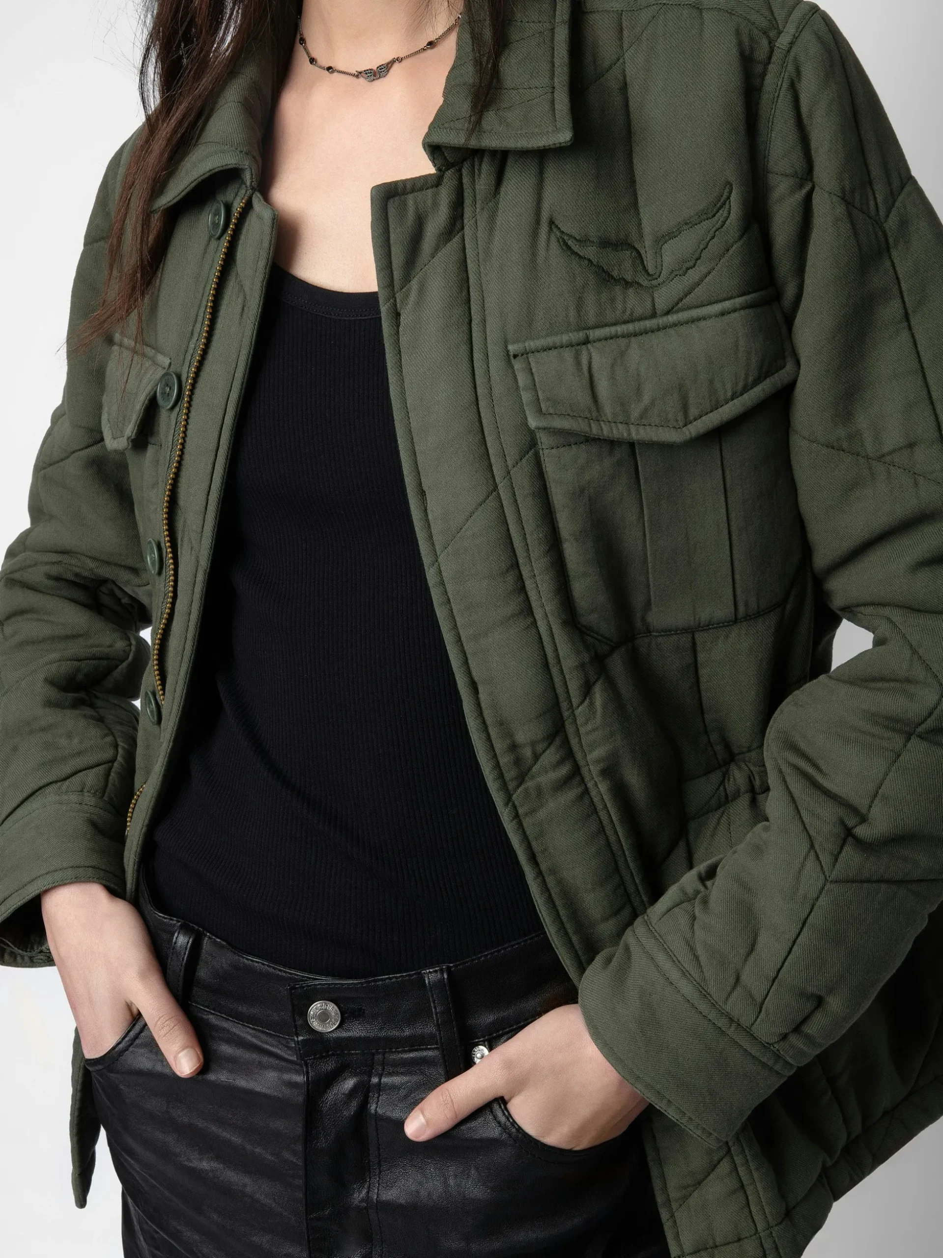 kayak_jacket_3.webp Zadig&Voltaire Kayak Jacket Kaki Fashion